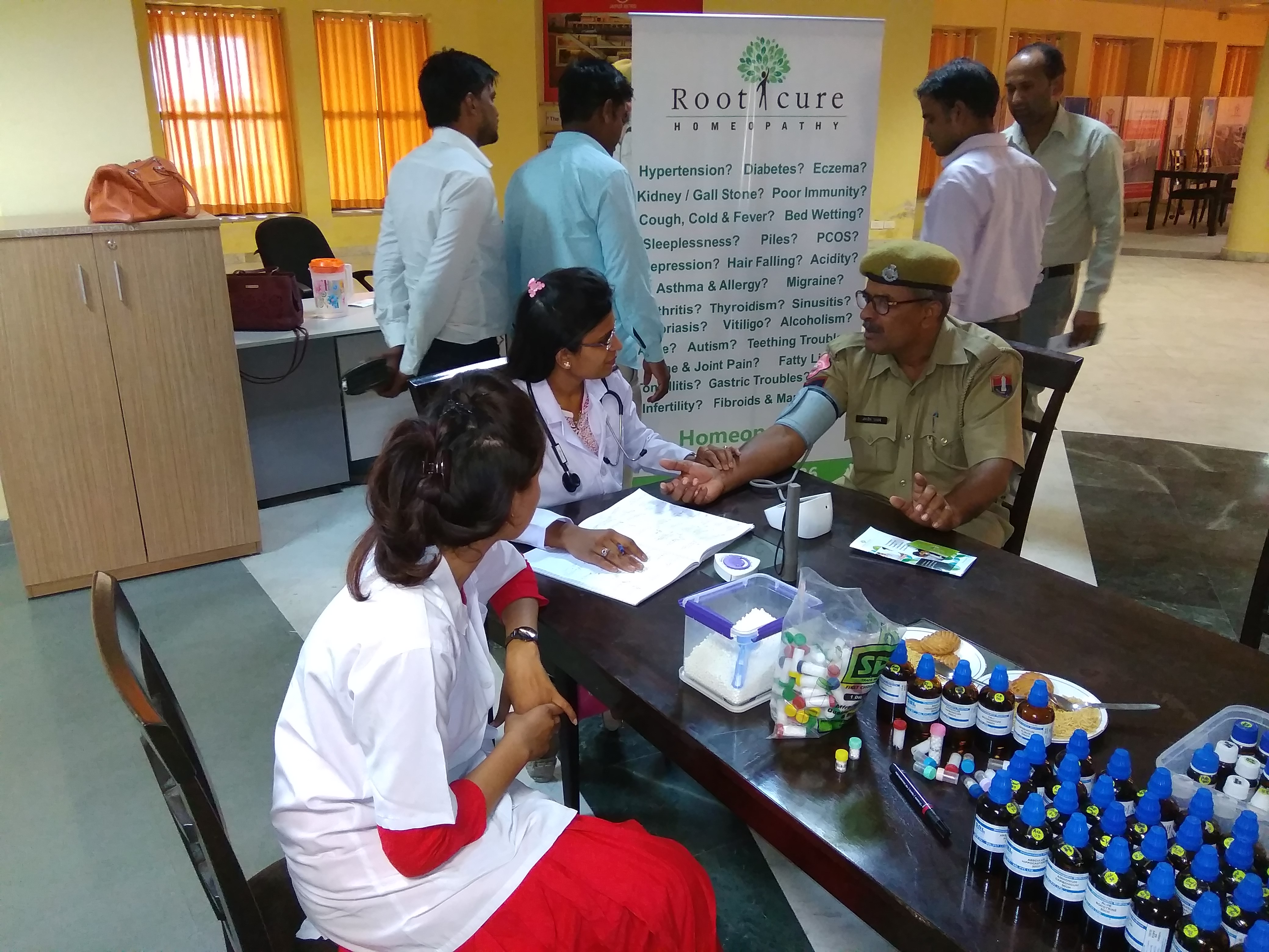 Health Awareness Camp at jaipur metro office by rootcure
